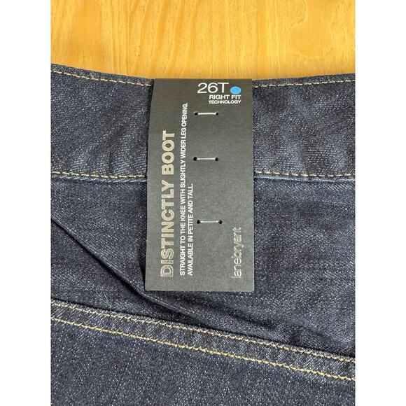 NWT Lane Bryant Distinctly Bootcut Mid rise Size 26 TALL DARK wash - Picture 3 of 8